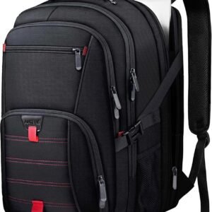 ANTERK Extra Large Travel Laptop Backpack 17.3 In Carry on Backpack for Men | Travel Backpack Anti Theft Water Resistant College Bussiness TSA Airline Approved Work Computer Backpack, Black