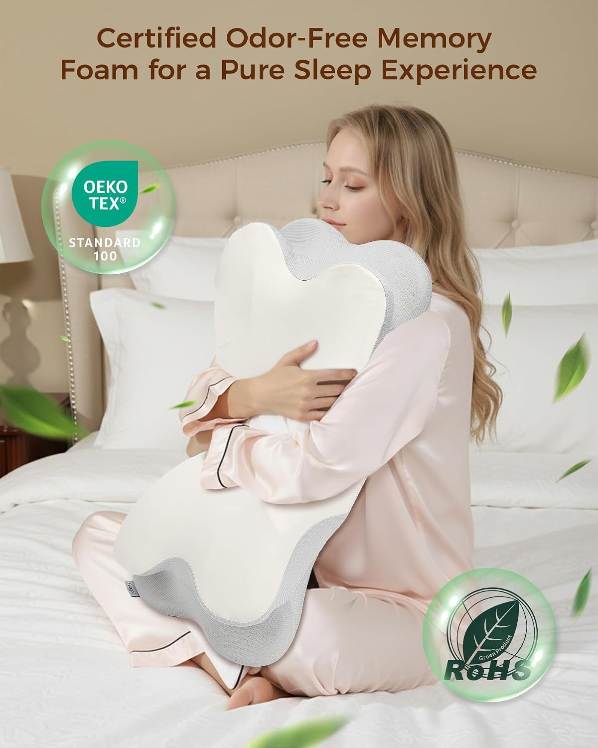 Cervical Neck Pillow, Soft Contour Memory Foam Pillow | for Neck and Shoulder Pain Relief, Orthopedic Dual-Height Design, Ergonomic Pillow for Side, Back, Stomach Sleepers - Image 5