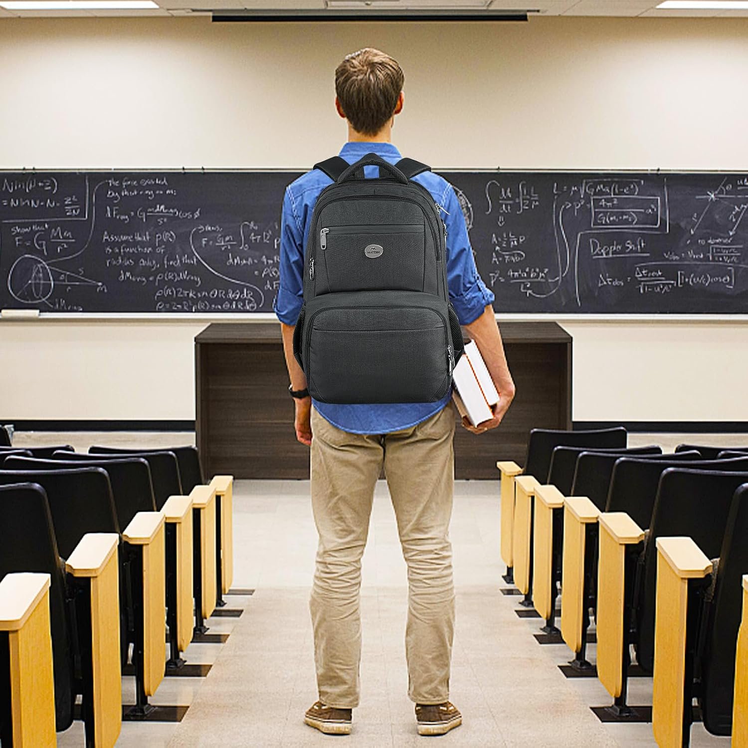 MATEIN Lunch Backpack for Men, 17 Inch Work Bookbag with Laptop Compartment | Water Resistant School Backpack with Lunch Box, Anti Theft TSA Work Bag, Insulated Cooler Compartment, Office Commute College - Image 9