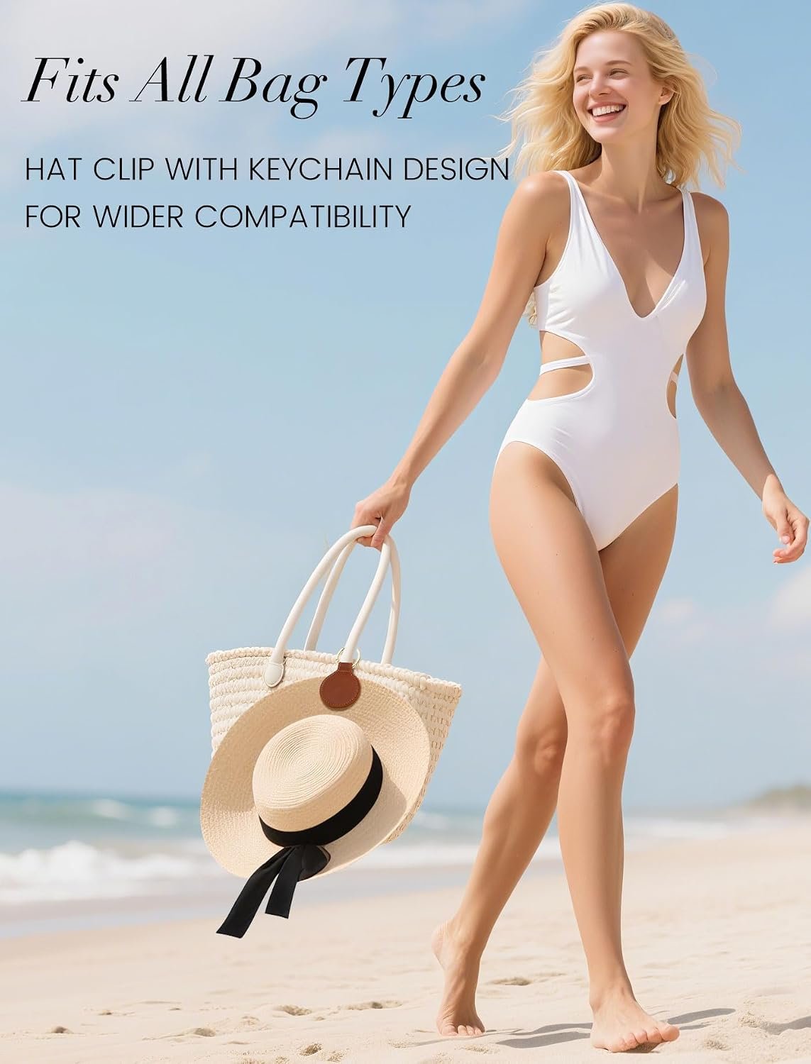 Niveaya Magnetic Hat Clip for Travel on Bag, Strong Magnet Storage Hook | Secure Wide-Brim Hat in Wind, Genuine Leather, Cruise Vacation Travel Essential Accessory for Purse Bag, Gift for Travelers - Image 3