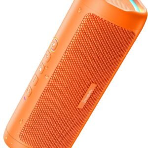 Bluetooth Speaker, 20W HD Sound, Portable Wireless, IPX5 Waterproof, Up to 24H Playtime, TWS Pairing, for Home/Party/Outdoor/Camping/Beach Essentials, Electronic Gadgets, Birthday Gift (Orange)