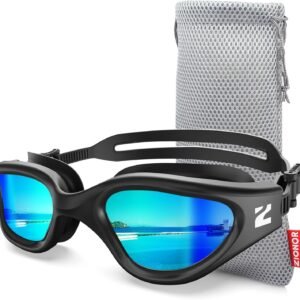 ZIONOR G1 Air Swim Goggles Adult, Polarized for Outdoor, Open Water | Pro UV Protection, Wide Vision, Reduce Water Glare