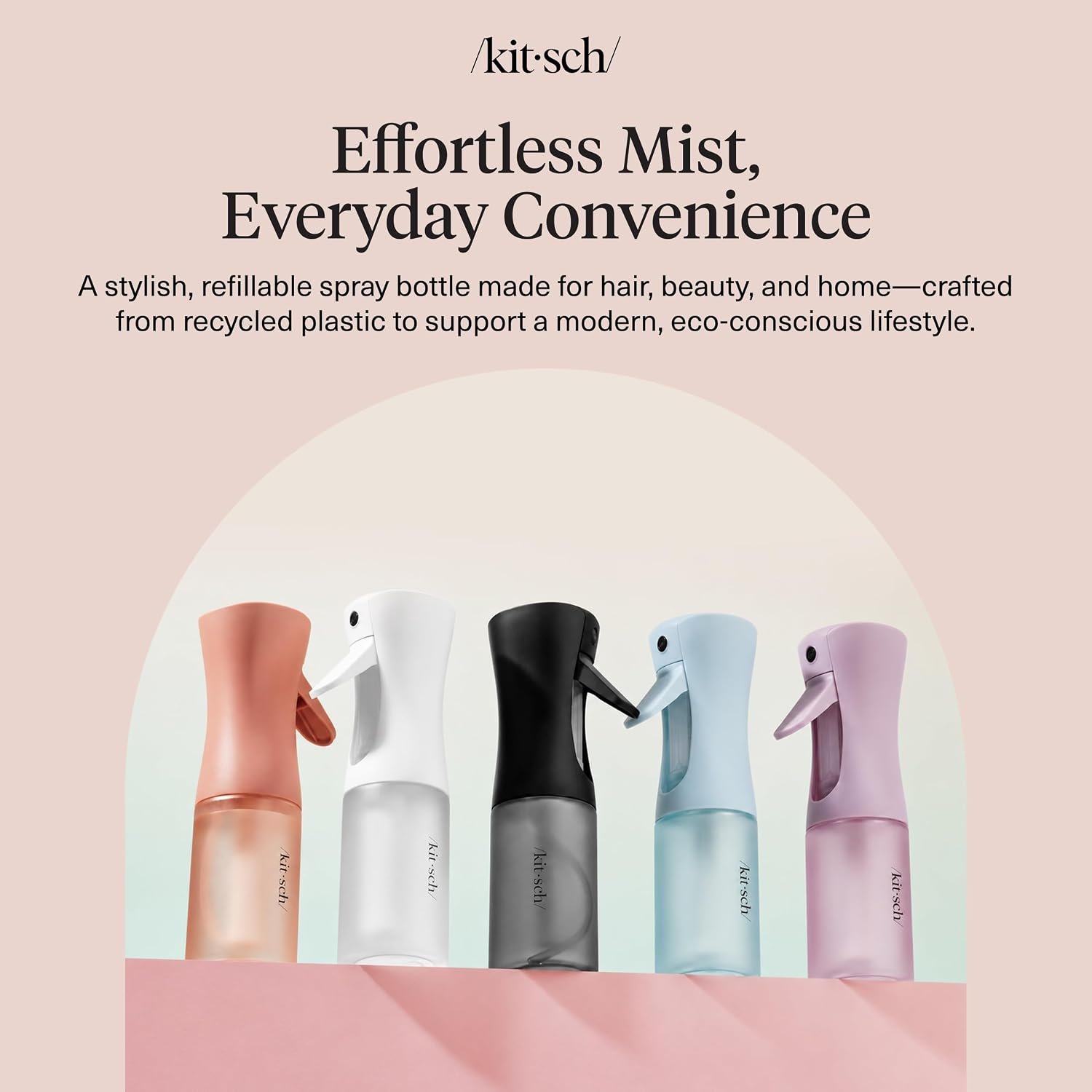 Kitsch Continuous Spray Bottle for Hair – Terracotta, 150ml | Fine Mister Spray Bottle & Water Spray Bottle – Recycled Hair Spray Bottle – Spray Bottles for Cleaning, Styling, & More - Image 8