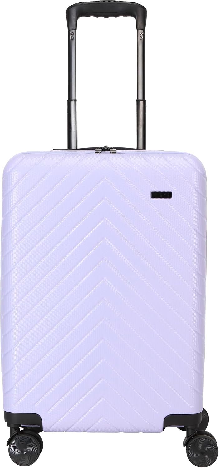 TRIPS RIDGELINE 20-Inch Carry-On Lightweight Durable Hardside 8-Wheel Spinner Cabin Size Luggage, Lavender