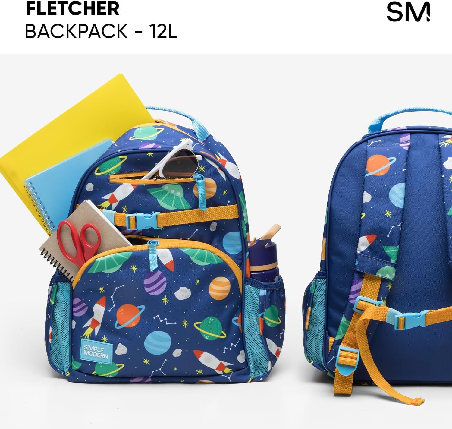 Simple Modern Disney Cars Kids Backpack for School, Girls, Boys | 12L | Fletcher Lightning McQueen Bookbag, School Backpack for Toddler, Preschool, Kindergarten | Fits Lunch Box, Cute | Medium - Image 7