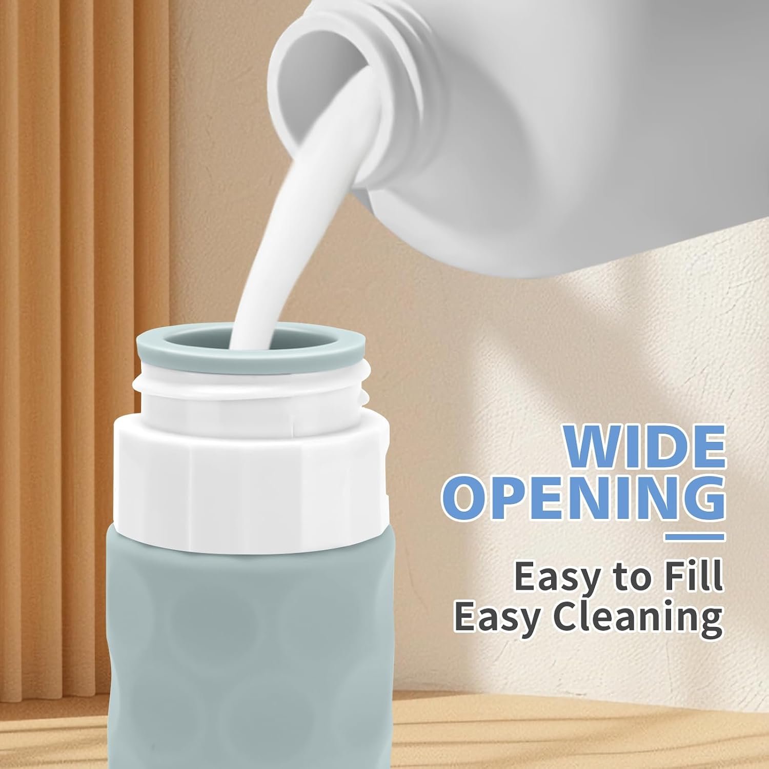 Silevoler Travel Bottles for Toiletries, Silicone Travel Size Containers | Polka-Dot Pattern TSA Approved BPA Free Silicone Leak Proof Refillable Squeezable Shampoo And Conditioner Bottles - Image 4