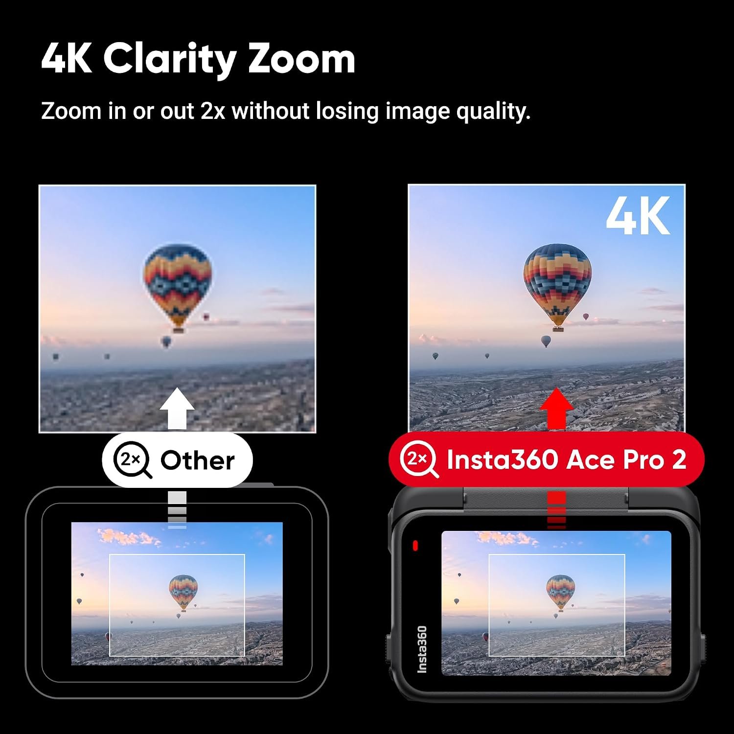 Insta360 Ace Pro 2 Dual Battery Bundle - 8K Waterproof Action Camera Co-Engineered with Leica, 1/1.3" Sensor, Dual AI Chip, Leading Low Light, Superior Audio - Image 7