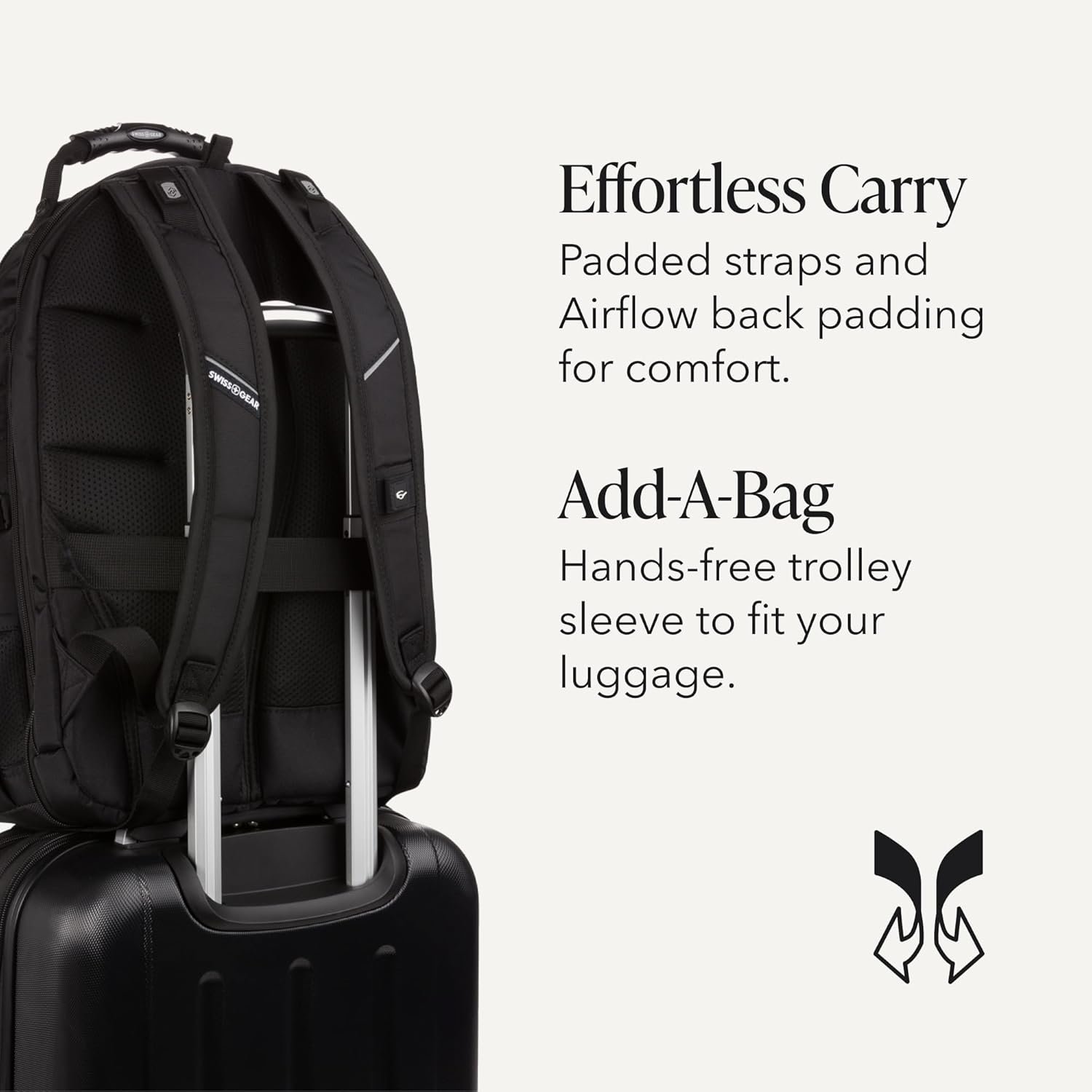 SWISSGEAR 1900 ScanSmart Laptop Backpack, Fits Most 17-Inch Laptops, TSA-Friendly Lay-Flat Design, RFID Protection, and Tablet Pocket, Black, 31L, 18.5-Inch - Image 7