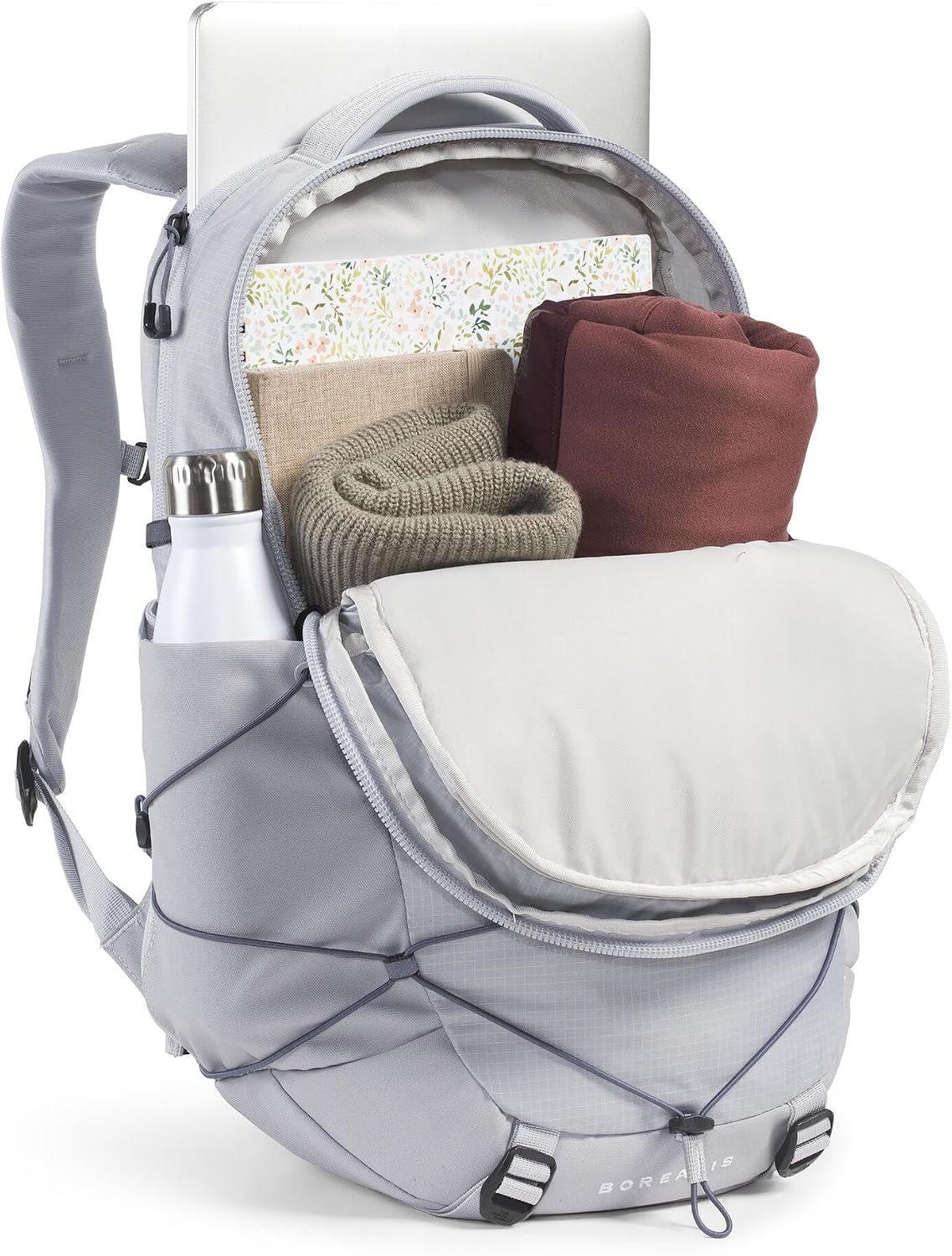 The North Face Borealis Commuter Laptop Pack, Bl Flax/Twilight Galaxy, OSFA | Everyday Travel Bag, Laptop Sleeve, Reflective Details - Image 4