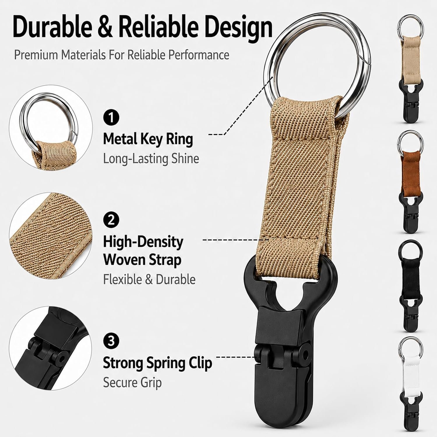 Hat Clip for Travel on Bag, 4 Pack Travel Hat Clip Holder for Backpack | Hands Free Hat Holder for Travel, Vacation Beach Cruise Essentials Accessory, Keep Hat Shaped, for Handbag Luggage - Image 7