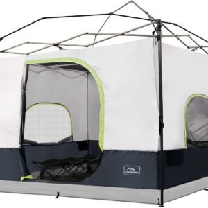 Camping Inner Tent for Pop Up Canopy–Vented Roof(Top & Frame NOT Included) | Converts 10'x10' Straight Leg Canopy into Camping Tent–Fully Vented Roof