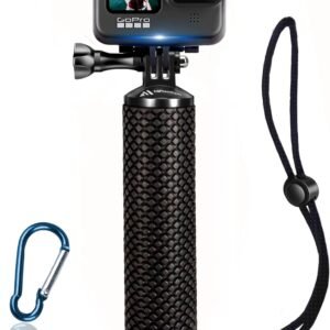 Floating Hand Grip Waterproof Monopod for GoPro Hero 13 12 11 10 9 8 7 6 5 | Compatible with Hero Session Black Silver Handler & Handle Mount Accessories Kit for Water Sport & Action Cameras (Blue)