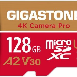 【5-Years Data Recovery】 GIGASTONE 128GB Micro SD Card, 4K Video Recording for GoPro, Action Camera, DJI, Drone, Nintendo-Switch, R/W up to 100/50 MB/s MicroSDXC Memory Card UHS-I U3 A2 V30 C10