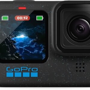 GoPro HERO12 Black - Waterproof Action Camera with 5.3K60 Ultra HD Video, 27MP Photos, HDR, 1/1.9" Image Sensor, Live Streaming, Webcam, Stabilization | 1 1.9' Image Sensor, 5.3K60 Ultra HD Video, Live Streaming, HDR, 27MP Photos