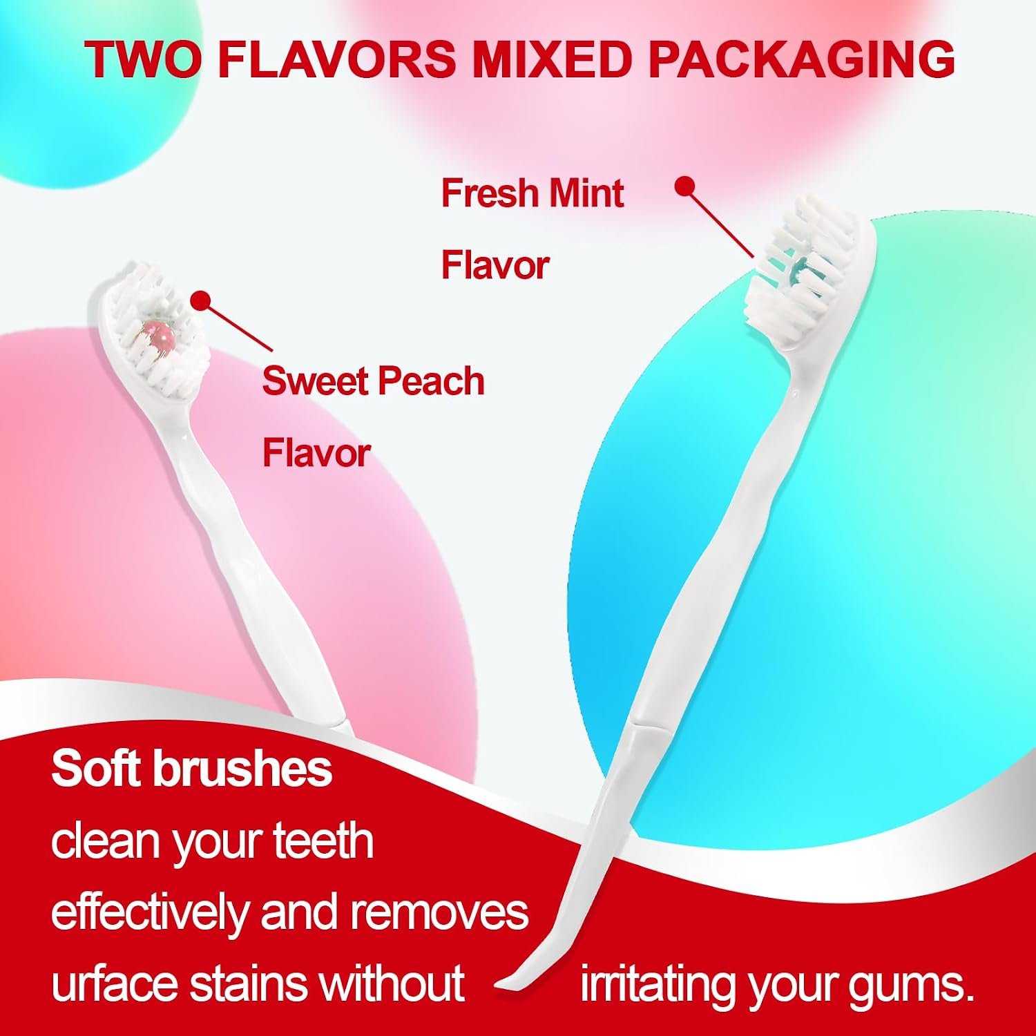 Mini Disposable Toothbrushes with Toothpaste and Toothpick, Tongue Cleaners, Reduce Bad Breath, Tongue Scraper, Prepasted Toothbrush, Pick for Work or Travel (Mint, 20pcs) - Image 3