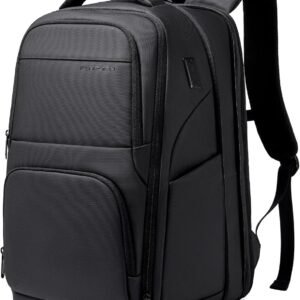 FENRUIEN Expanded Laptop Backpack for Men, TSA-Friendly Travel Backpack with USB Charging Port, Anti-Theft Business Work Pack, Water-Resistant Fits 15.6”Laptop for Weekender