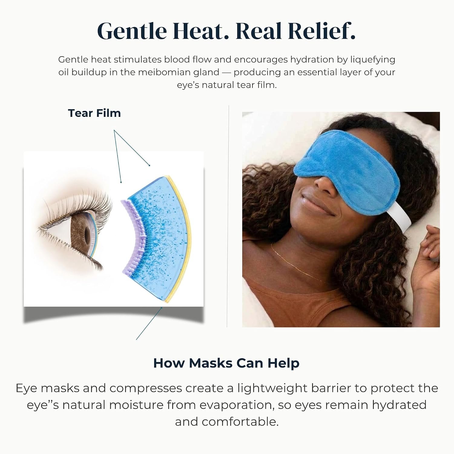 Heated Eye Mask, Hot or Cold Therapy | Moist Heat Compress for Irritation and Occasional Dry Eye, Removable Washable Cover - Image 5