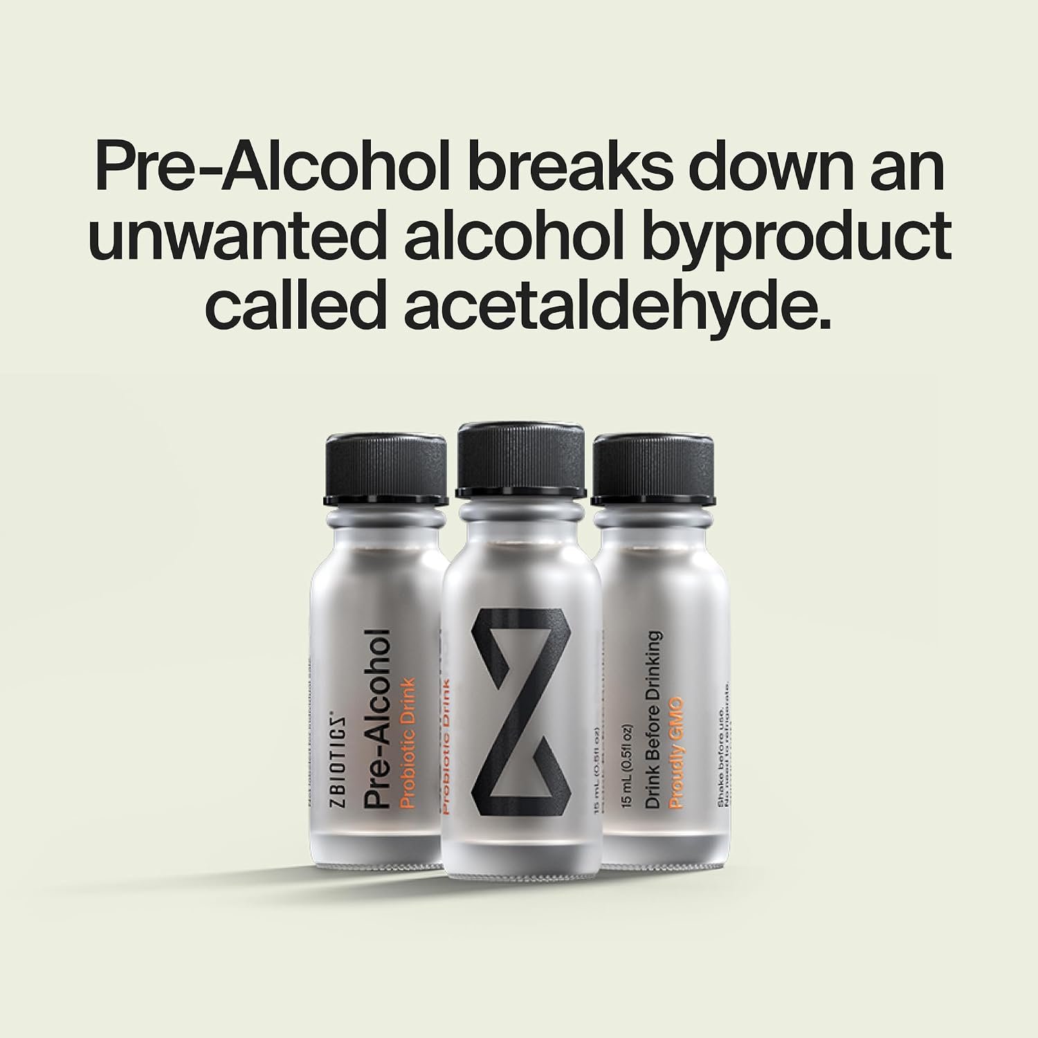 ZBiotics — Feel Better After Drinking, Wake Up Refreshed, Science-Backed, Patented Probiotic, Travel-Friendly, 3-Pack of 0.47 Fl Oz Bottles - Image 2