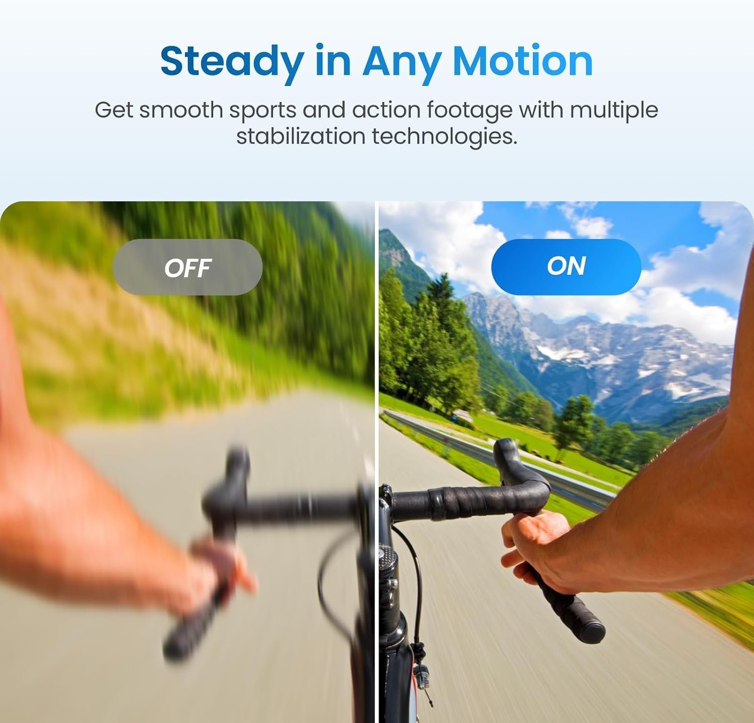 Action Camera, 1/1.3" Sensor & 4K Cinematic Video, Hyper Stabilization, Waterproof Camera to 52 Ft, 3-Hour Battery, Universal Quick Mount, Vlogging Camera for Adventure Photography - Image 4