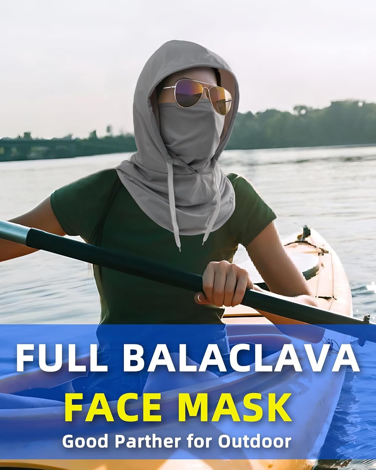 Summer Balaclava Face Mask with Breathable Holes Sun Face Shield for Men | Breathable cooling hood with adjustable fit for fishing, cycling and outdoor sports - Image 4