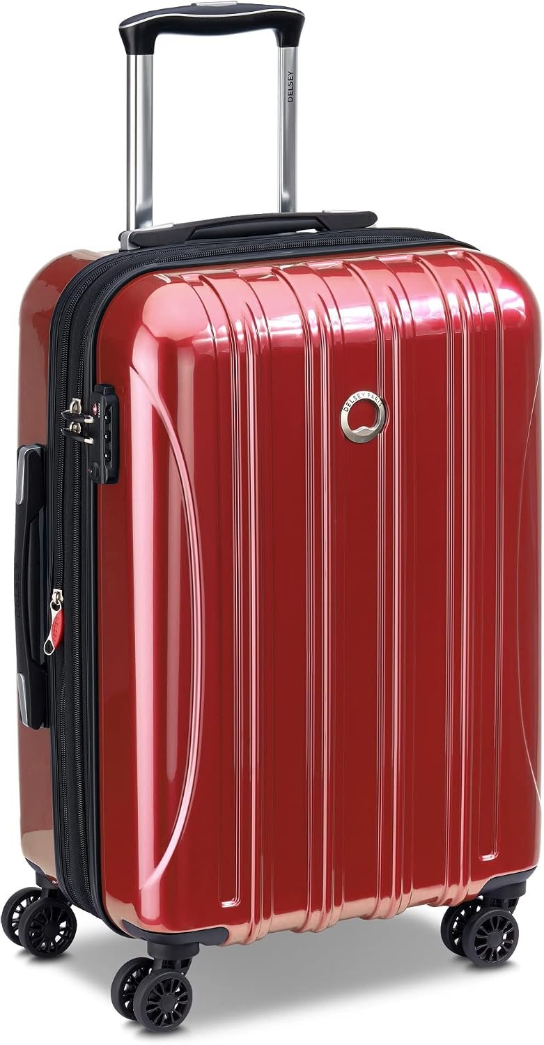 DELSEY PARIS Helium Aero Hardside Expandable Luggage with Spinner Wheels, Brick Red, Carry-On Plus 21 Inch - Image 5