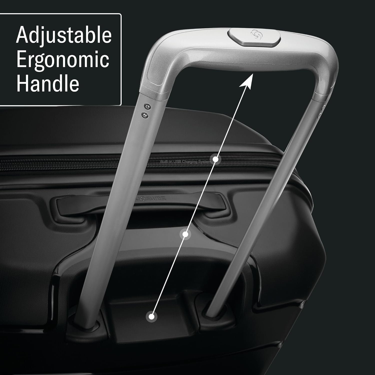 Samsonite Freeform 28-Inch Large Luggage with Dual 360° Spinner Wheels - Checked Suitcase - TSA Lock, Airline-Approved - Lightweight Durable Polypropylene Expandable Hardshell - Navy - Image 5