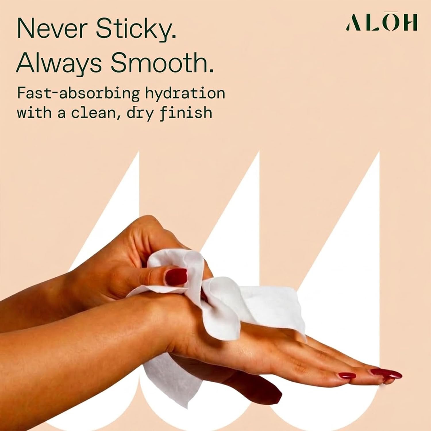 ALŌH Sweet Orange Bergamot + Aloe Hand Sanitizer Wipes, Travel Size | Clean Hands, Clear Mind, On The Go for Kids and Adults | Alcohol Free, Moisturizing, Scented | 3 Pack 20ct Wipes (60 wipes) - Image 5
