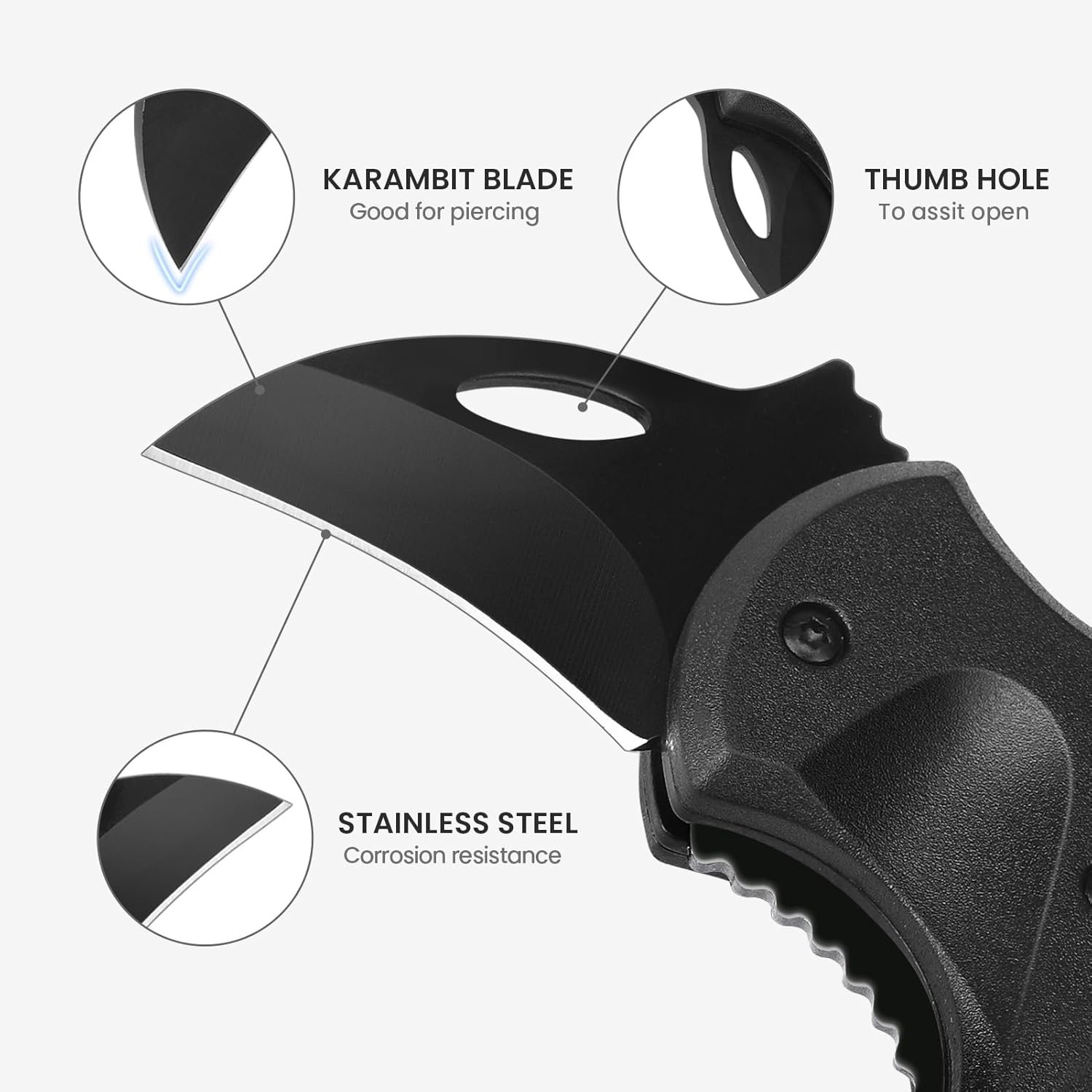 FUNBRO Small Pocket Knife Gift for Men | Keychain Box Cutter with 1.34inch Blade, Mini Folding Knives EDC Gadgets, Stocking Stuffers Gift for Adults Men Him - Image 4