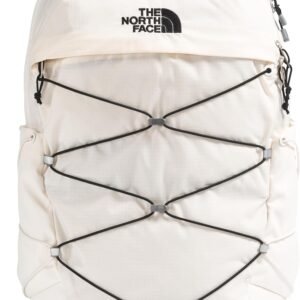 The North Face Women's Borealis Backpack, Gardenia Wht/Blk-NPF, OS | Everyday Travel Bag, Laptop Sleeve, Reflective Details