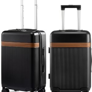 LOVEVOOK Hard Shell Carry On Luggage 22x14x9 Airline Approved with Removable Lining,22 Inch Carry On Suitcase with Spinner Wheel TSA Lock,Lightweight Checked Luggage for Men Women Travel Business Trip