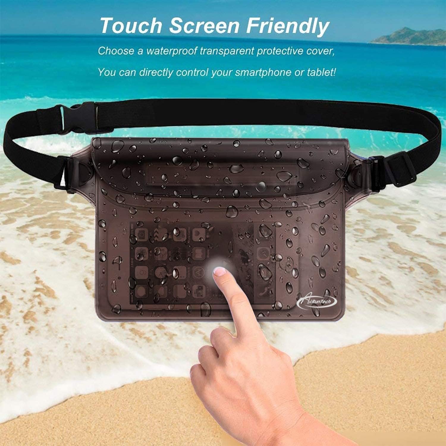 AiRunTech Waterproof Fanny Pack,Phone Pouch Dry Bag for Passport Wallet Purse,Floating Waterproof Bags for Travel Beach Swimming Kayaking Boating Cruise Accessories - Image 6