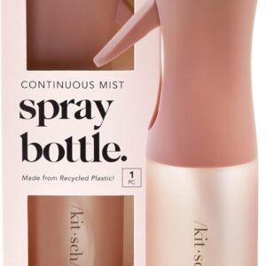 Kitsch Continuous Spray Bottle for Hair – Terracotta, 150ml | Fine Mister Spray Bottle & Water Spray Bottle – Recycled Hair Spray Bottle – Spray Bottles for Cleaning, Styling, & More