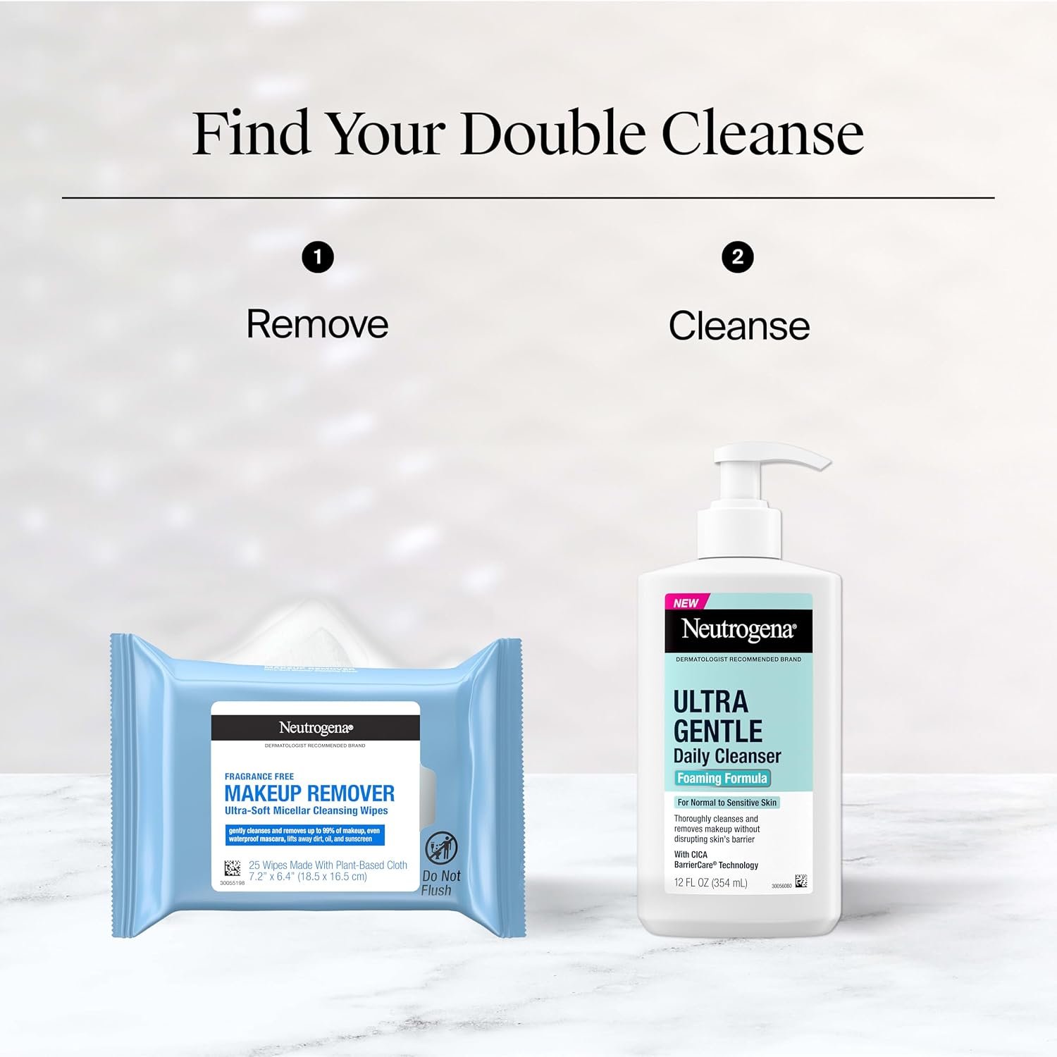 Neutrogena Makeup Remover Towelettes for Face with Micellar Water Daily Alcohol-Free, 20 ct | Makeup Remover, Makeup Removing Cleansing Wipes, Suitable for Dirt & Oil Removal, Alcohol-Free - Image 6