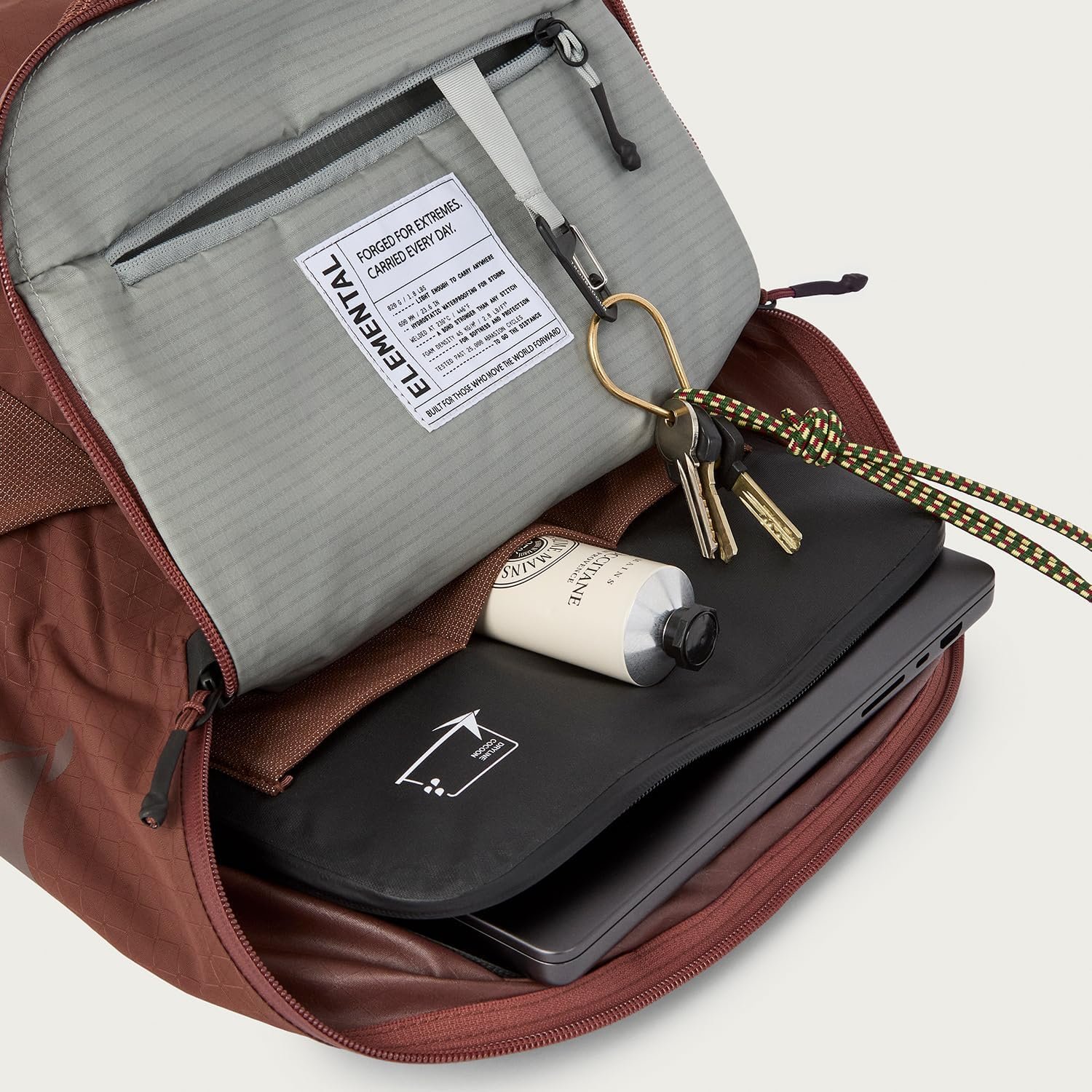Troubadour Elemental Laptop Backpack 25L | Travel, Work & Business Backpack | Fits 17” Laptop | Waterproof 210D Ripstop Nylon - Image 4