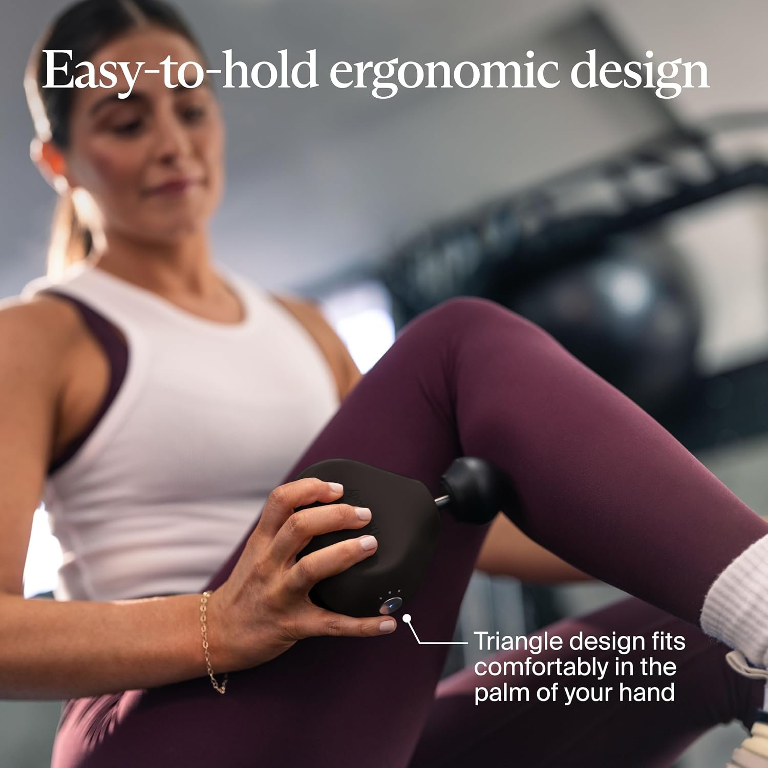 TheraGun Therabody Mini 3rd Gen Massage Gun | Travel Essential, Black | Ultra-Portable Percussion Massager for Recovery Anywhere | Bluetooth, 3-Speed, 1-Button Control, Muscle & Tension Relief - Image 5