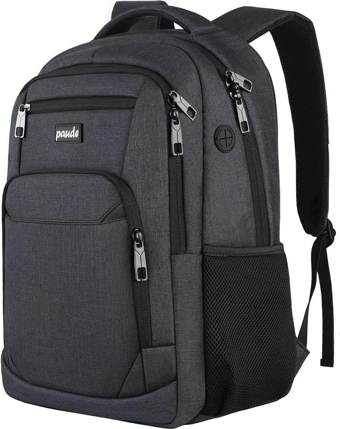 Paude Backpack for Men and Women,School Backpack for Teens,15.6 inch Laptop Backpack with USB Charging port for Business College Travel