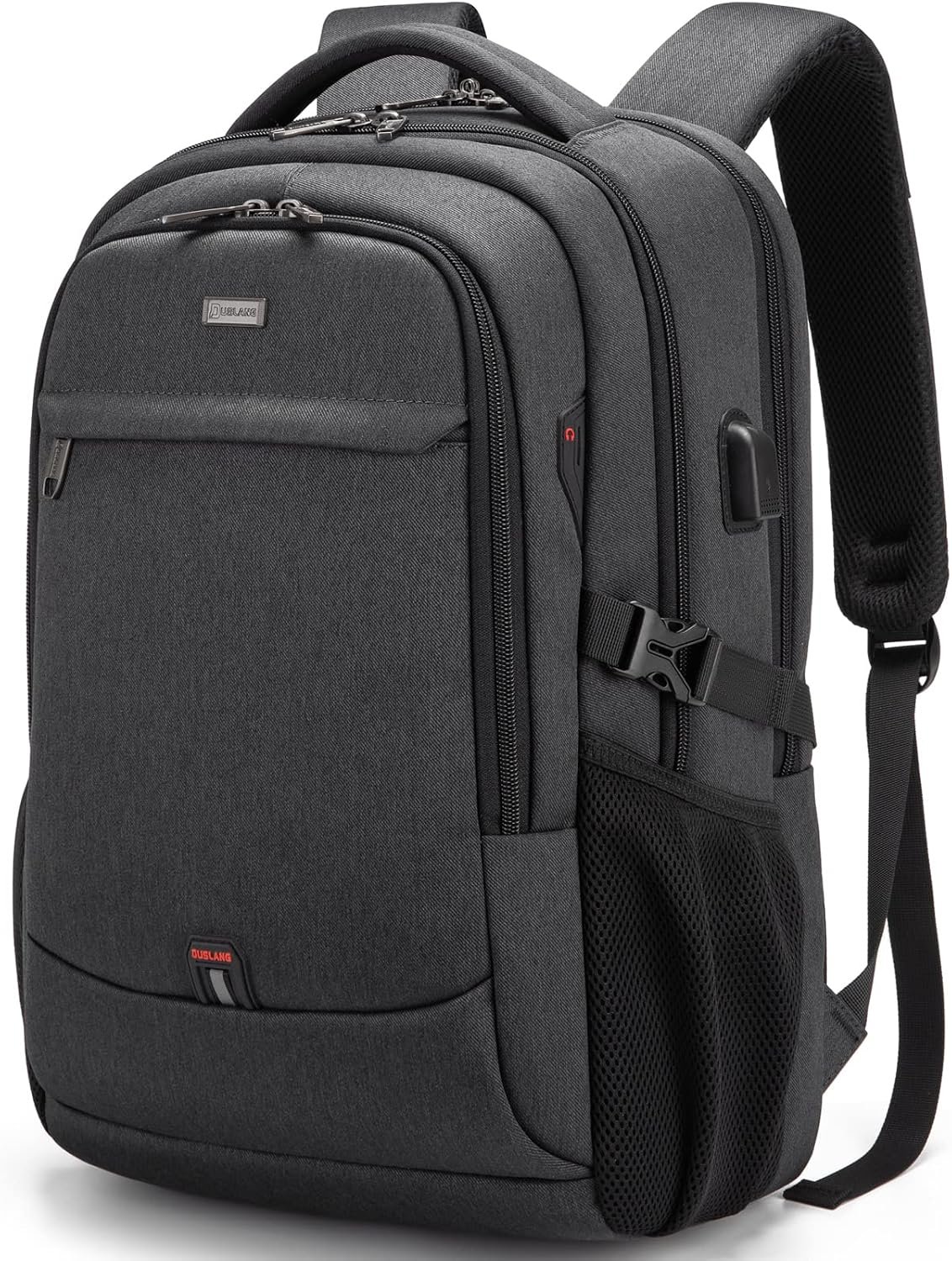 17 Inch Laptop Backpack for Travel Water Resistant College Backpack for Men/Women Laptop Bag with USB Charging Port,Black