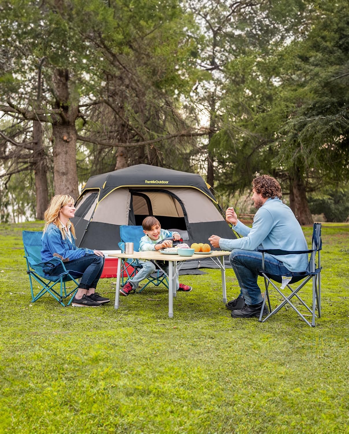 FanttikOutdoor 4/6/8/10 Person Instant Tent for Camping Setup in 60s | Camping Tent with Rainfly & Windproof, Portable Instant Cabin Tent with Carry Bag for Family Camping & Hiking - Image 8