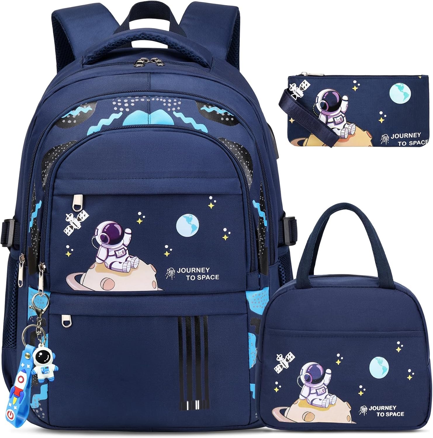 ACESAK Backpack for Boys - Boy Backpack Schoolbag for Boys Kids Children Teens Girls Elementary Middle School Bags, Waterproof Lightweight Kids Bookbag Backpacks Casual Daypack with Lunch Bag Set