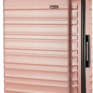 Amazon Basics 30" Hardside Large Checked Luggage, Expandable For Up to 15% More Space, Scratch-Resistant Surface, Four Multi-directional Wheels, Rose Gold