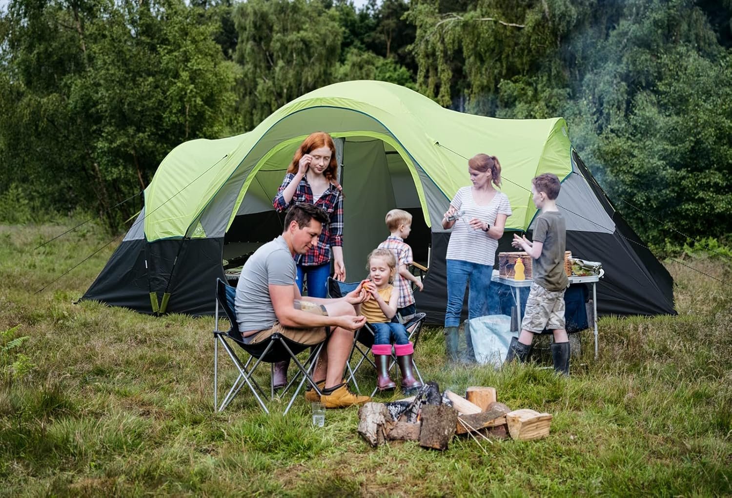UNP 10 Person Tents for Camping Family Outdoor Camping Tent | 2 Rooms with Rainfly, Waterproof 5 Large Mesh Windows Size 18ft x 9ft x78in - Image 5