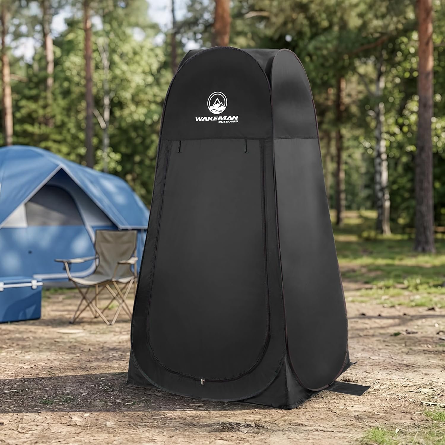 Wakeman Pop Up Changing Tent, 3.3 x 3.3 x 6.2ft, Camping Shower Tent for Portable Toilet Stall or Dressing Room with Carry Bag for Camping, Beach, or Tailgate, Polyester - Image 10