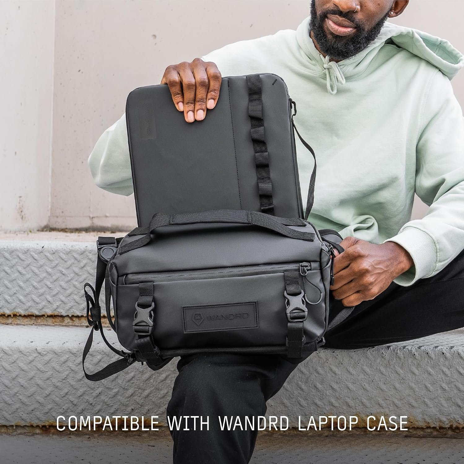 WANDRD ROGUE V1 6L Sling: Compact Camera Sling and Crossbody Bag with Fast Access, 3-Way Carry– Lightweight Everyday Bag Great for Travel, Photography, and Daily Use (Black) - Image 8
