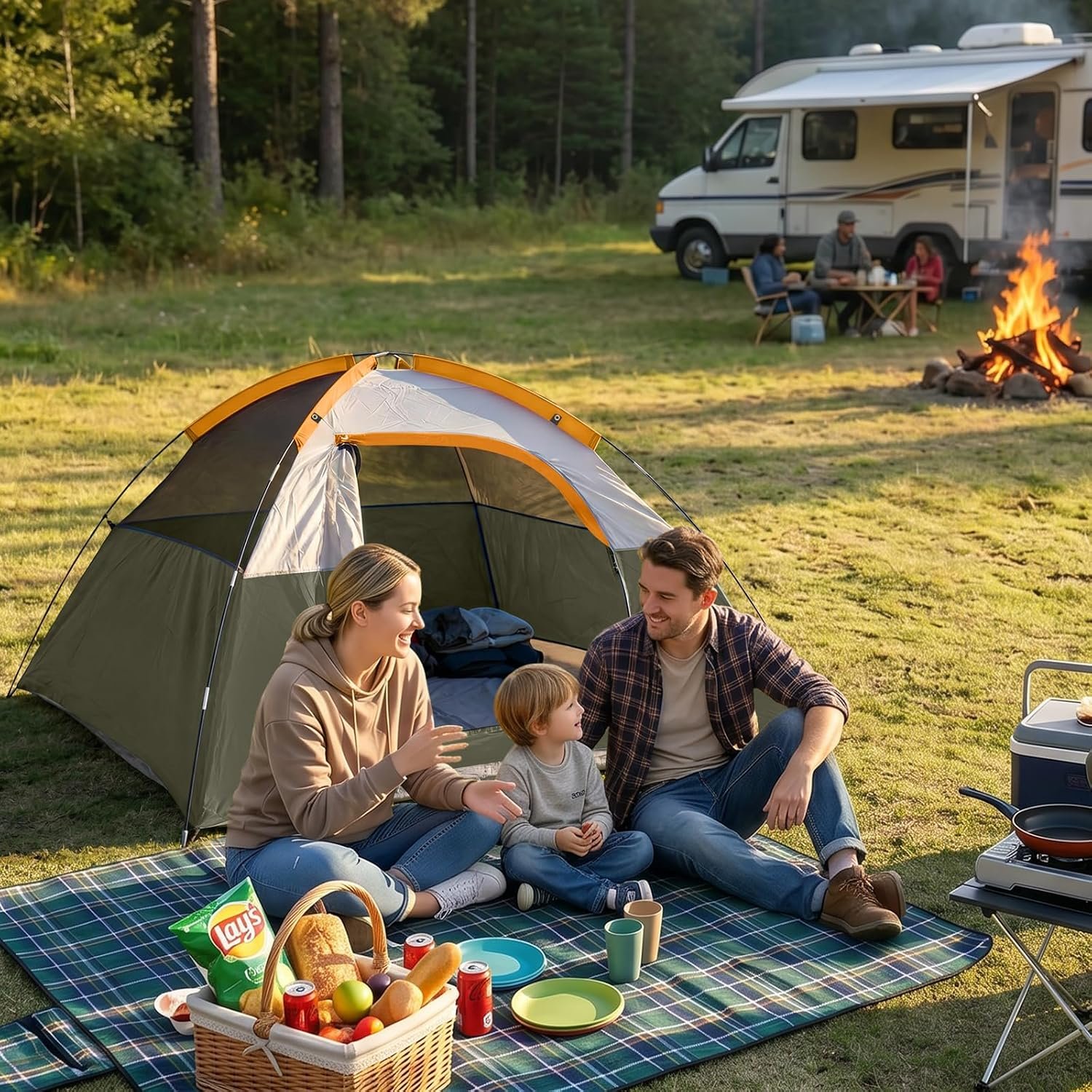 CAMPROS CP 3 Person Tent, Waterproof Dome Tents for Camping with Rainfly | Camping Tent Easy Setup in 3 Mins, Portable Family Tent with Large Mesh Window & Carry Bag for Outdoor Hiking - Image 4