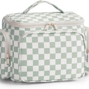 Narwey Hanging Travel Toiletry Bag for Women, Large Makeup Cosmetic Bag | Wide Open, Organized Pocket, Dry Wet Separation, Portable Bathroom Travel Bag for Full Size Toiletries, Vivid Pattern, Gifts