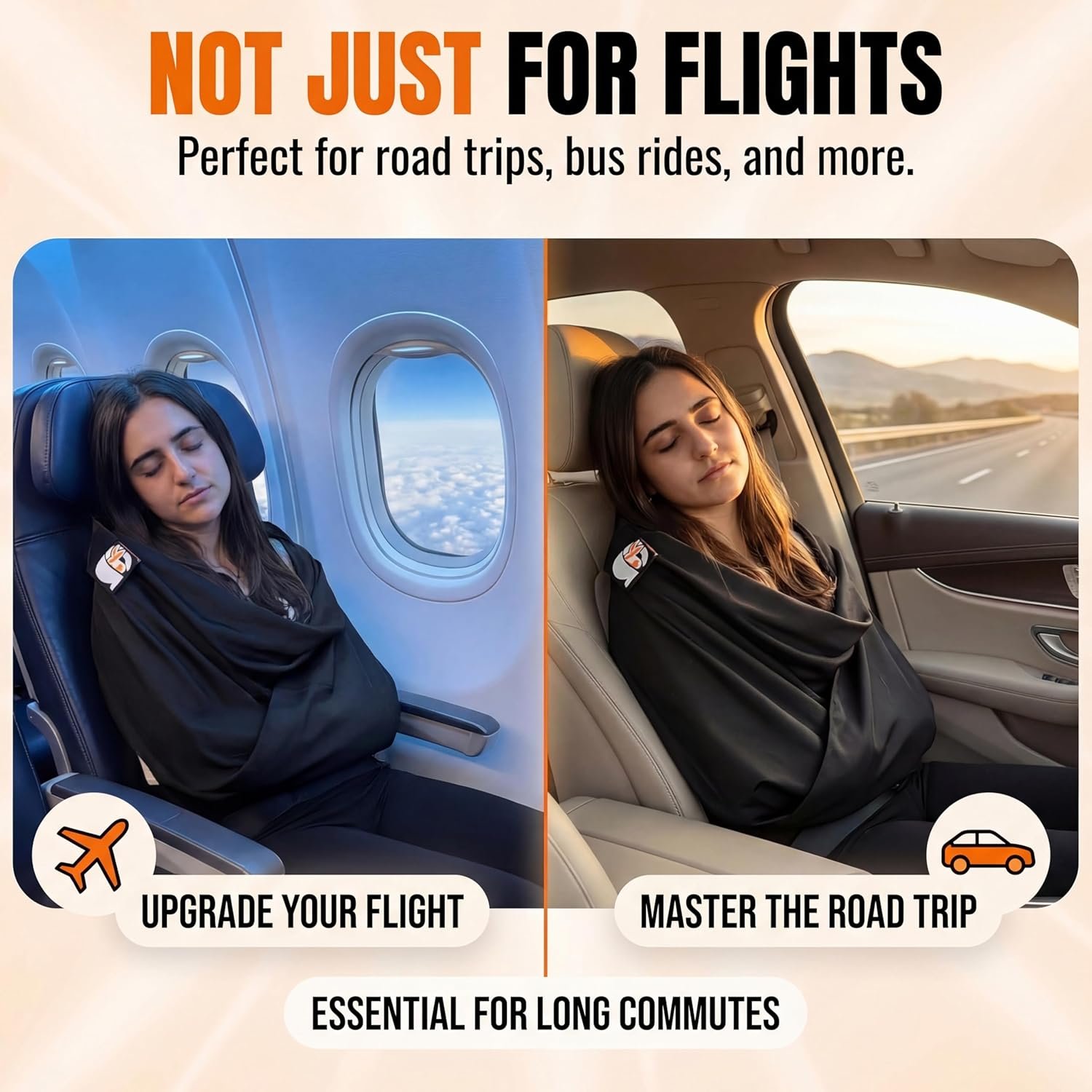 The Slyng-Premium Travel Blanket System – Airplane Sleep Support, Blanket Body Sling for Deep Sleep | Ultra-Soft, Breathable, Compact Carry-On Travel Essential for Long Flights and Car Road Trips - Image 5