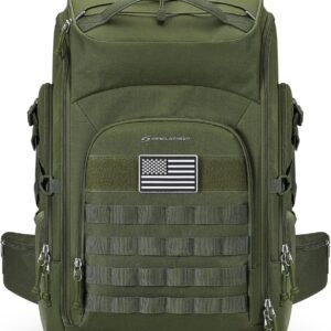 Maelstrom Tactical Backpack for Men, Water Resistant 40L Military Bag | Molle System, 900d Polyester, Laptop Pocket, Load Compression, Tripod Straps, For Hunting, Travel, Hiking,Gym, Camping