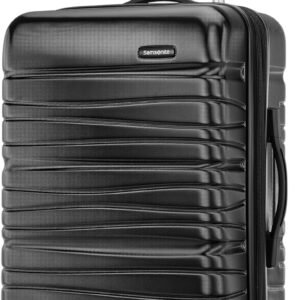 Samsonite Evolve SE Hardside Expandable Luggage with Double Spinner Wheels, Bass Black, Carry-on