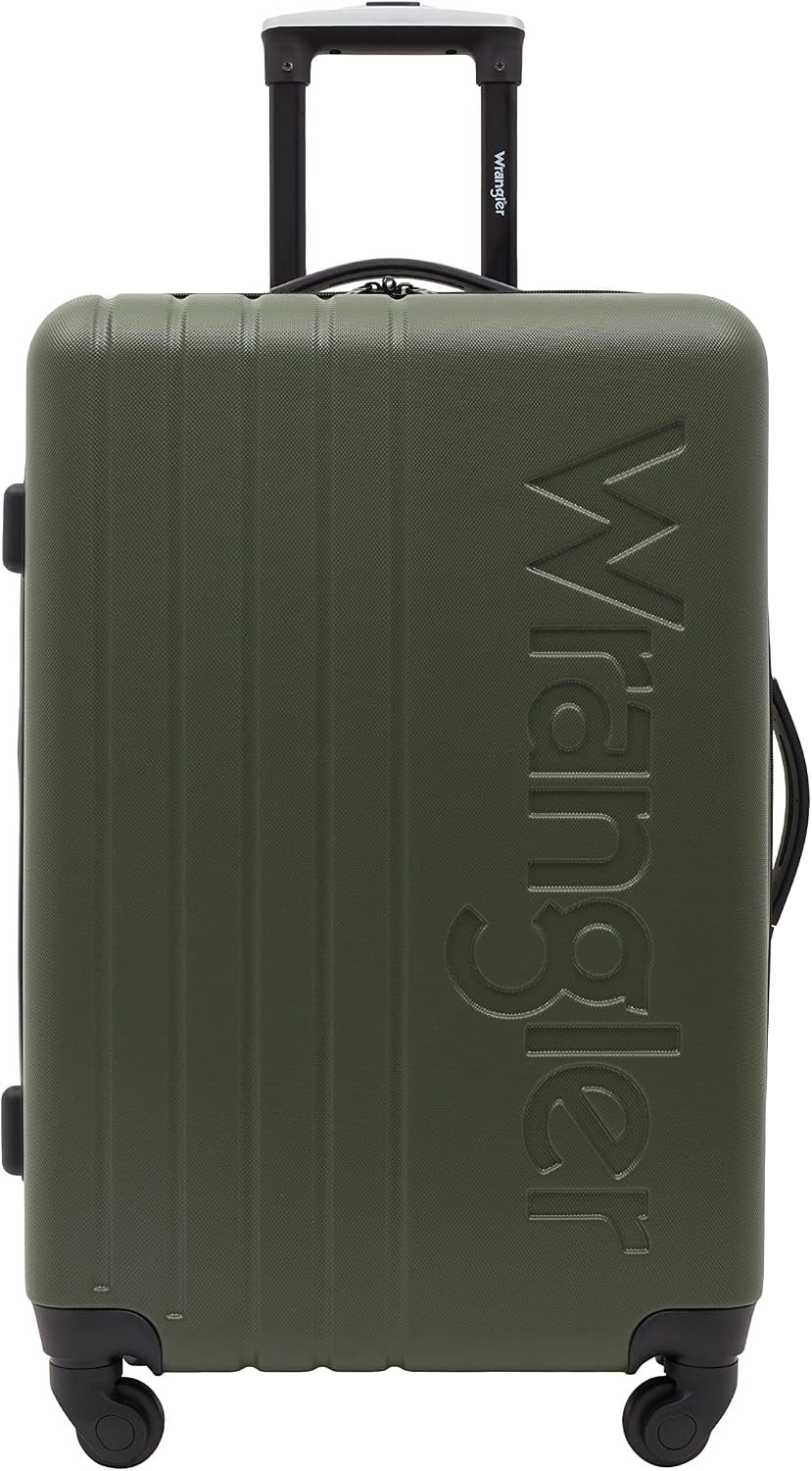 Wrangler Quest Luggage Set, Olive Green, 3 Piece Set (30"/26"/22") - Image 5