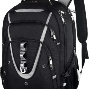 17 inch Laptop Backpack, Large Travel Backpack for Men, College Bag | Airline Approved and TSA Friendly, RFID Anti Theft Water Resistant Bookbag Fit for College High School Students Weekender